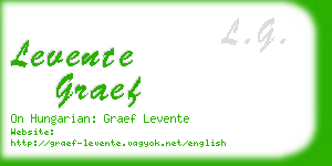 levente graef business card